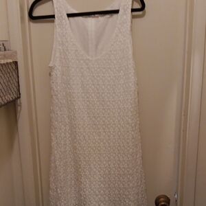 Velvet By Graham Spencer Textured White Mini Dress